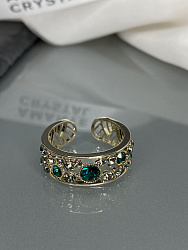 Кольцо Fashion emerald 2