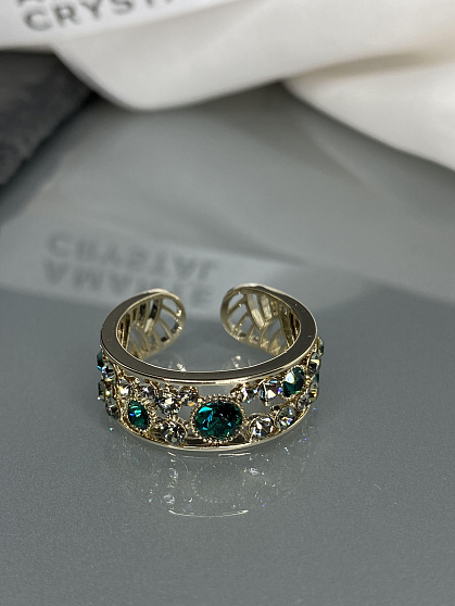 Кольцо Fashion emerald