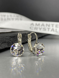 Серьги Assol 9mm с австрийскими кристаллами crystal 2
