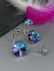 Серьги KR Roncato 14мм с австрийскими кристаллами VL 3