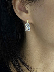 Серьги CAPRI 14mm crystal Au 1