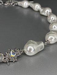 Колье жемчуг мятый 1