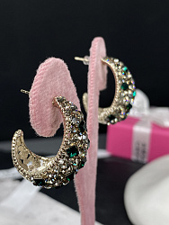Серьги KR Fashion new зел 2