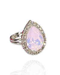 Кольцо BIANKA Rose opal розовое
