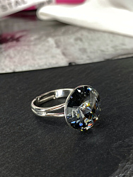 Кольцо ELIS 14мм silver night 2