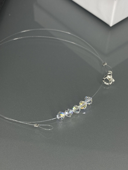 Колье-невидимка Amante crystal AB
