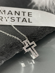 Подвеска шейная Крест mini объем 1