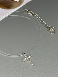 Подвеска на леске Kalipsa crystal (крест) 3