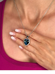 Подвеска амулет Titanic bermuda blue 1