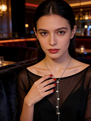 Подвеска с кулоном IREN Sharm crystal длинная утяжка 1