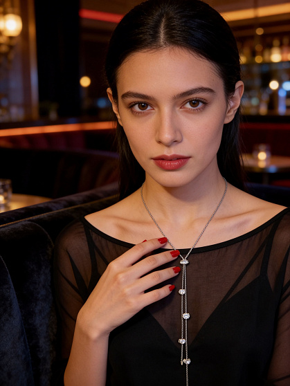 Подвеска с кулоном IREN Sharm crystal длинная утяжка