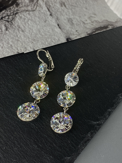 Серьги TERI с австрийскими кристаллами crystal