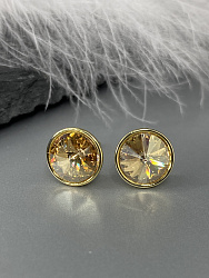 Пусеты KR 10mm gold 4