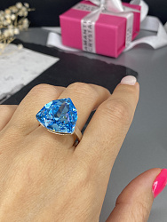 Кольцо KR Dafna aquamarine 3