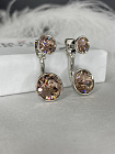 Серьги KR Assol 2в1 vintage rose