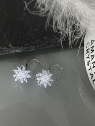 Серьги Ежик (Снежинки) 4