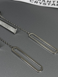 Серьги Kaskad (эмаль) white 3