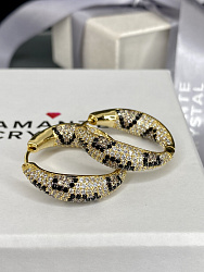 Серьги DAZZ Celebrety 2,5cm reptiles Au 3