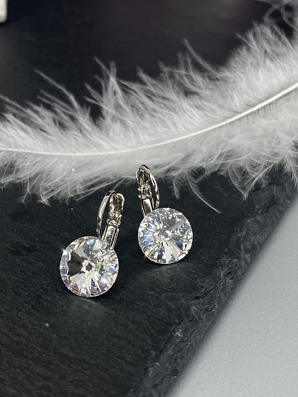 Серьги RIVOLI 10mm crystal
