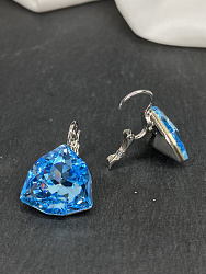 Серьги KR Dafna 18mm aquamarine 3