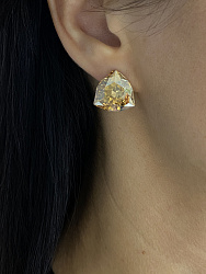 Серьги KR Dafna 18mm  gold (итальян заст) 1