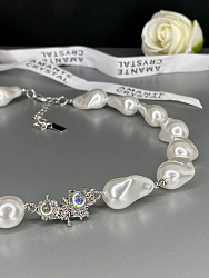 Колье жемчуг мятый 3