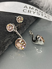 Серьги KR Assol 2в1 vintage rose