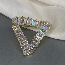 Брошь BLUC Triangl Циркон Au 1