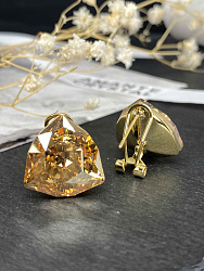 Серьги KR Dafna 18mm  gold (итальян заст) 3