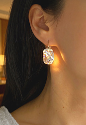 Серьги CAPRI 18mm crystal 1