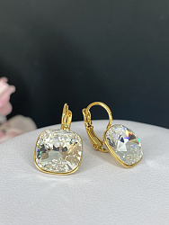Серьги IVONN izzy 12mm с австрийскими кристаллами crystal Au 1