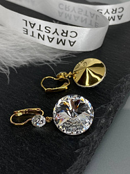 Серьги JANINE18/6 crystal Au 3