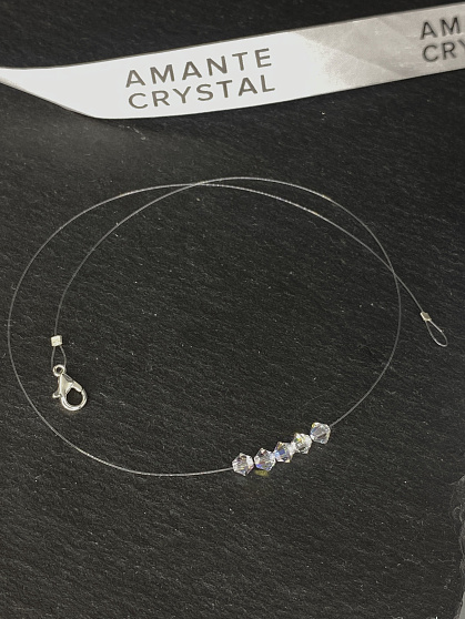 Колье-невидимка Amante crystal AB