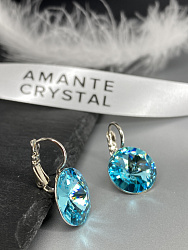 Серьги RIVOLI 14mm light turquoise 4