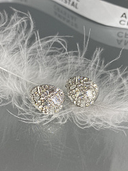 Серьги Fashion mini Baget crystal 3