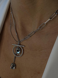 Колье Capri цепь crystal  1