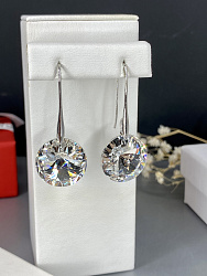 Серьги Sesilia с австрийскими кристаллами 18mm crystal 2