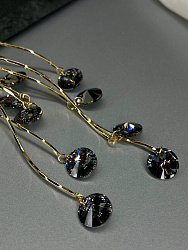 Серьги KR SOFI silver night Au 1