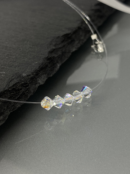 Колье-невидимка Amante crystal AB