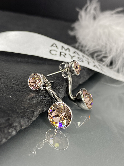 Серьги KR Assol 2в1 vintage rose