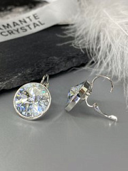 Серьги KR Rivoli 16mm blue shade 3