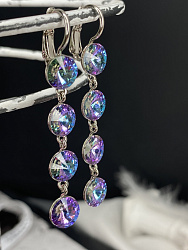 Серьги REGINA 5,5см с австрийскими кристаллами VL 3