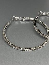 Серьги кольца 4см  3