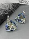 Серьги KR Dafna 18mm blue shade