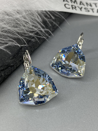 Серьги KR Dafna 18mm blue shade