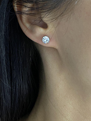 Пусеты Lera 5.5 mm crystal 1