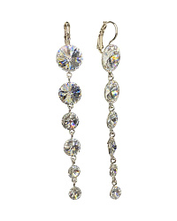 Серьги Armando 8см с австрийскими кристаллами