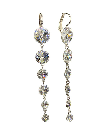 Серьги Armando 8см с австрийскими кристаллами