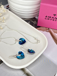 Комплект Roskosh heart Bermuda blue 4