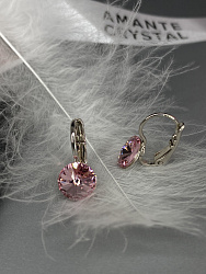 Серьги RIVOLI 8mm light rose 4